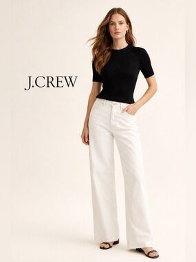 J. Crew Black Silk* Ribbed Top XS*
